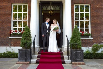 Red carpet wedding at Sir Christopher Wren Hotel, Windsor