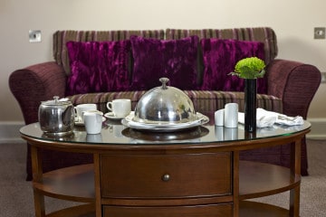 In-room dining at Sir Christopher Wren Hotel
